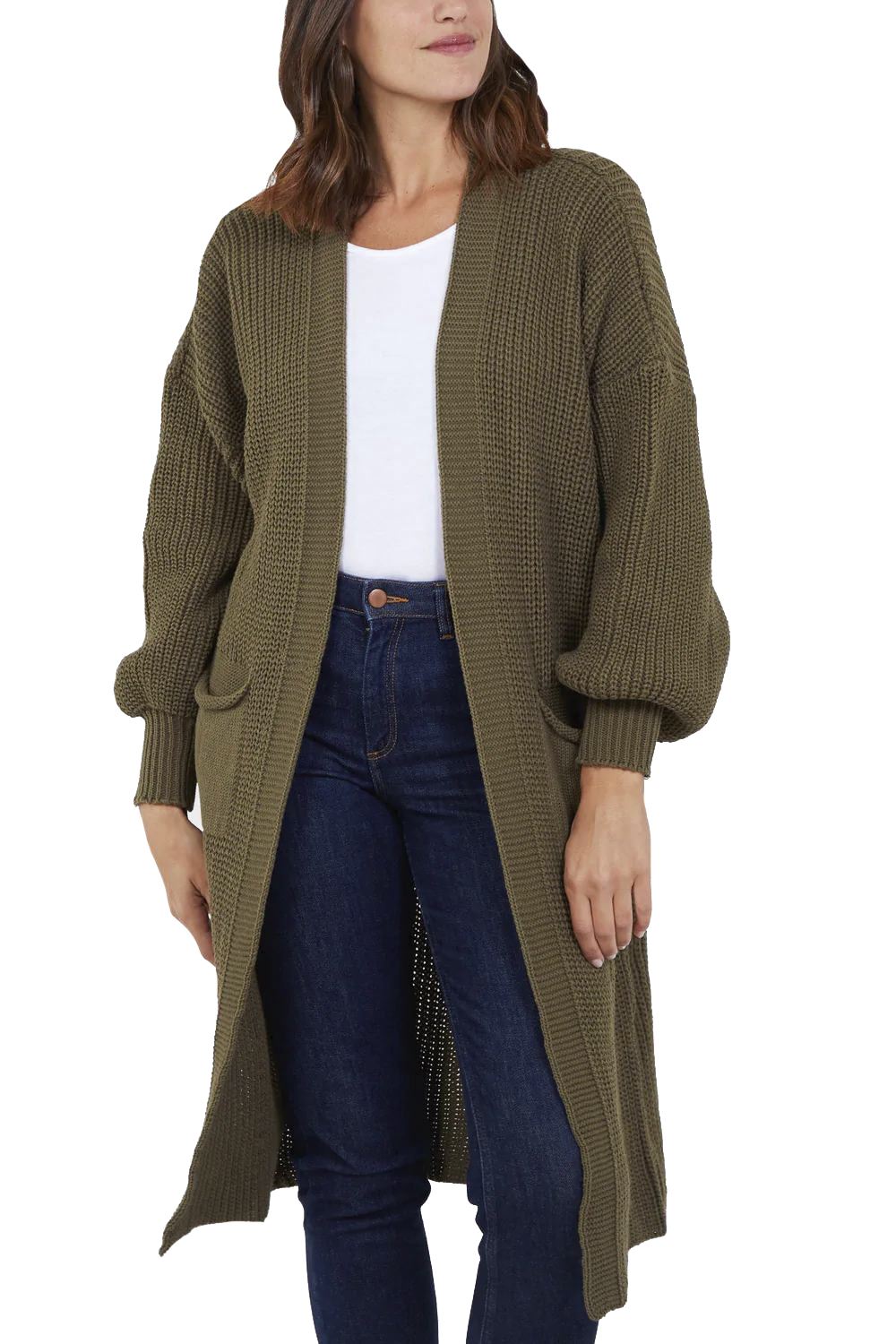 Ladies Cable Knitted Long Sleeve Warm Womens Open Front Chunky Oversize Cardigan - Picture 26 of 36