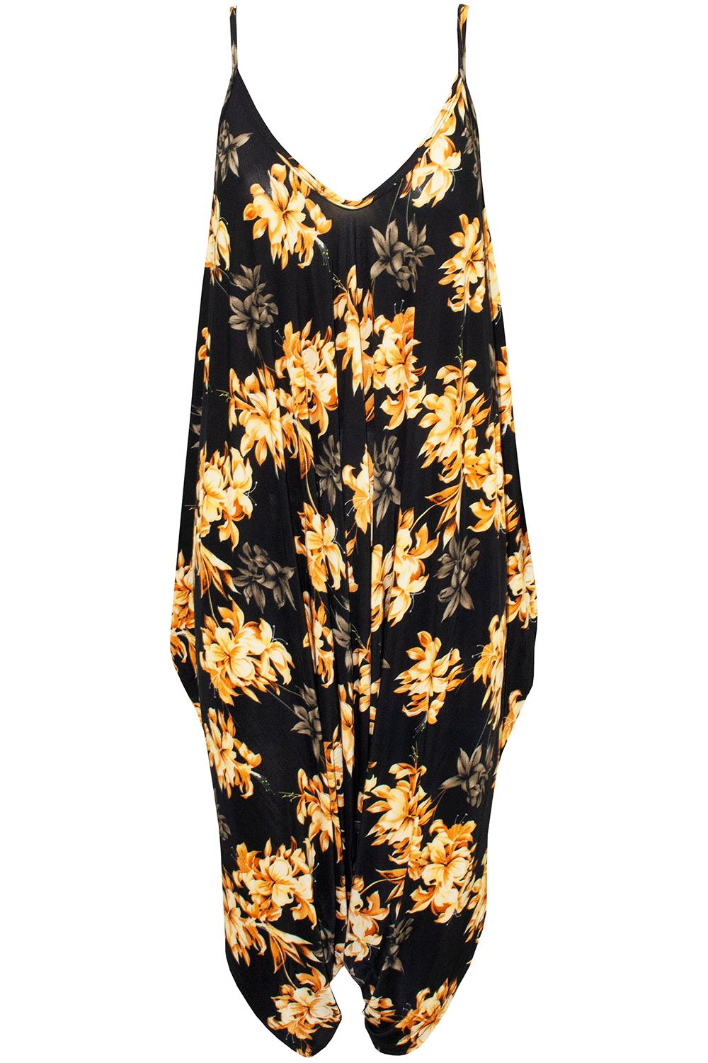 Women Ladies Stripes Lagenlook Italian Drape Baggy Harem Dress Playsuit Jumpsuit - Picture 31 of 41