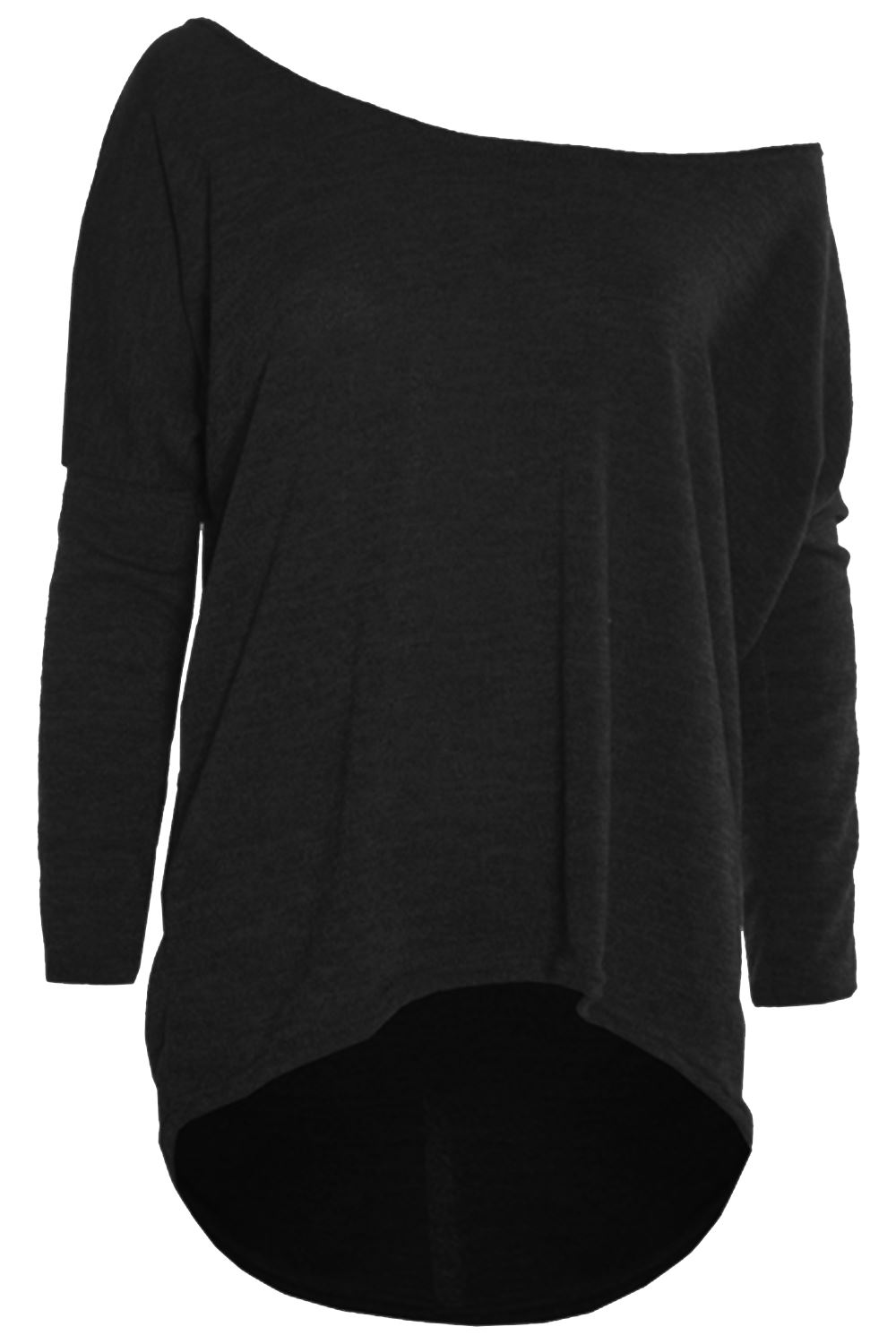 Womens Ladies Baggy Oversized Batwing Sleeve Off The Shoulder Bardot T
