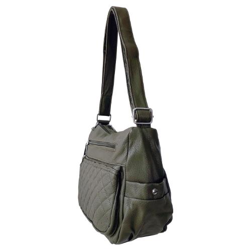 Womens Crossbody Handbag Ladies Quilted Shoulder Bag Multiple Zips Lightweight - Picture 11 of 28