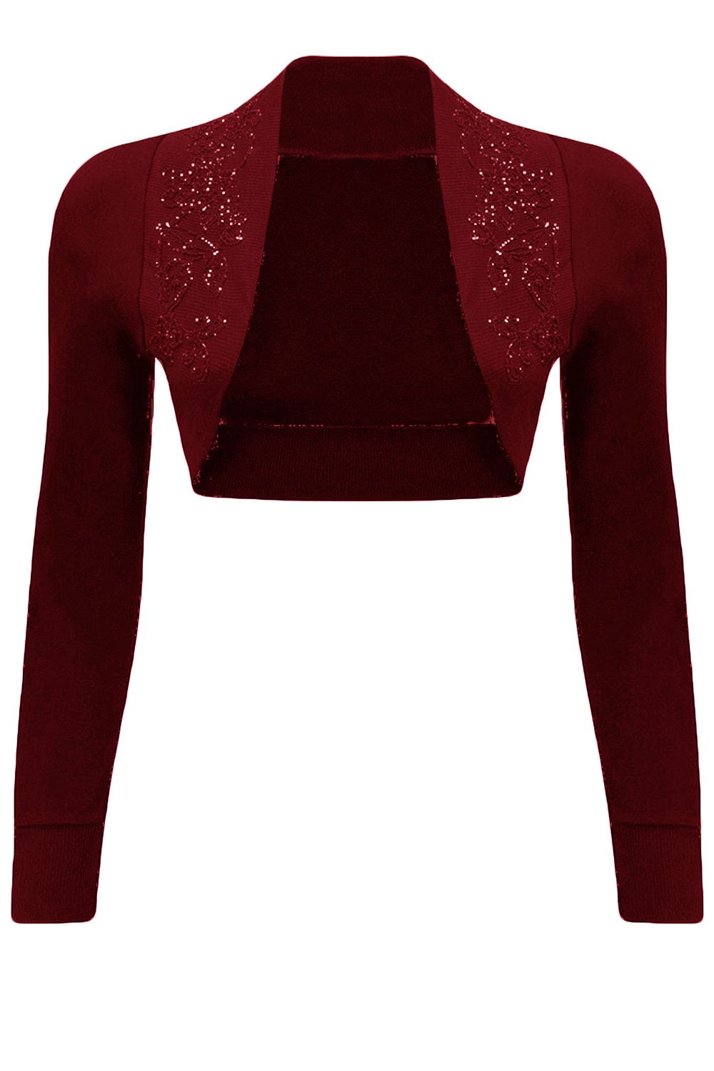 Womens Short Sleeves Bolero Cropped Top Ladies Open Cardigan Short