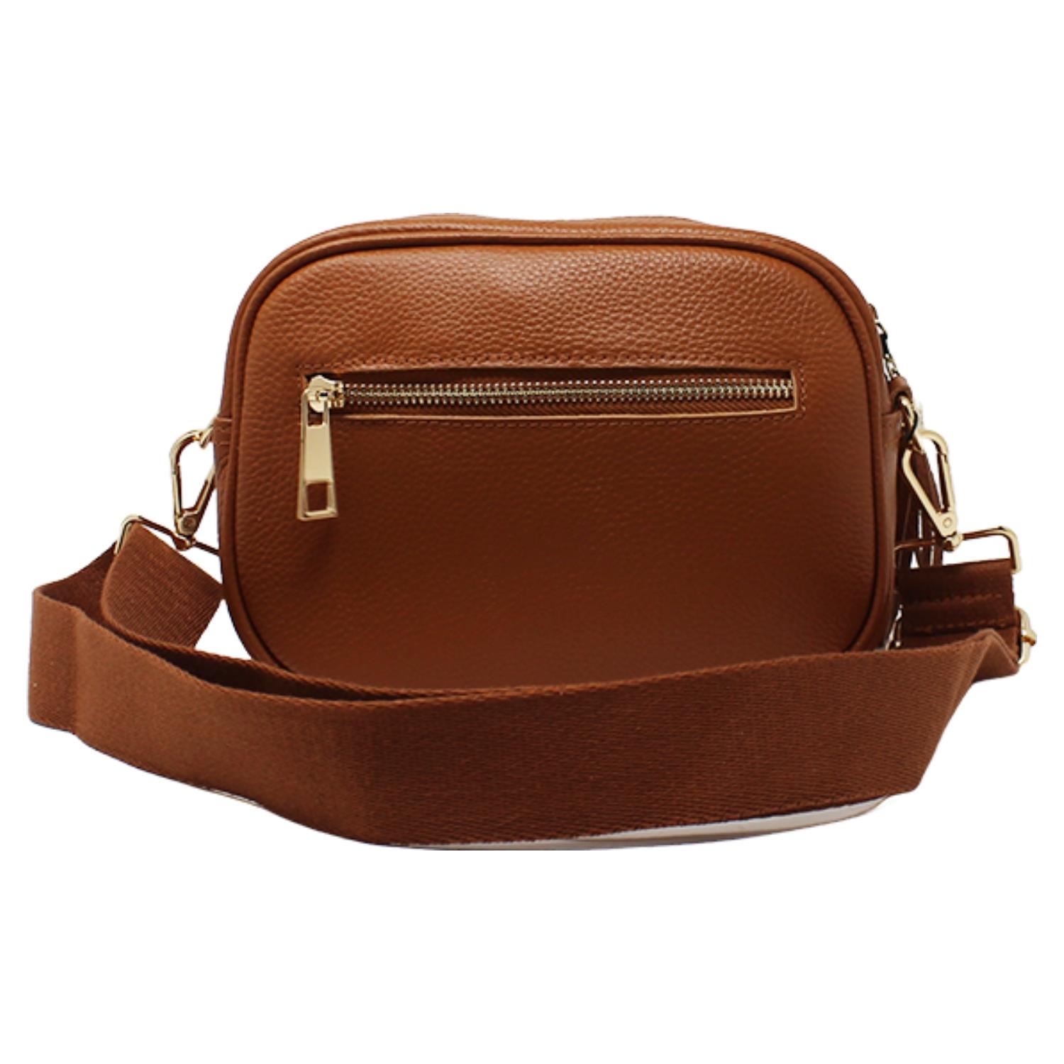 Real Leather Small Crossbody Bag Women Shoulder Handbag with Bee Decor - Picture 16 of 47