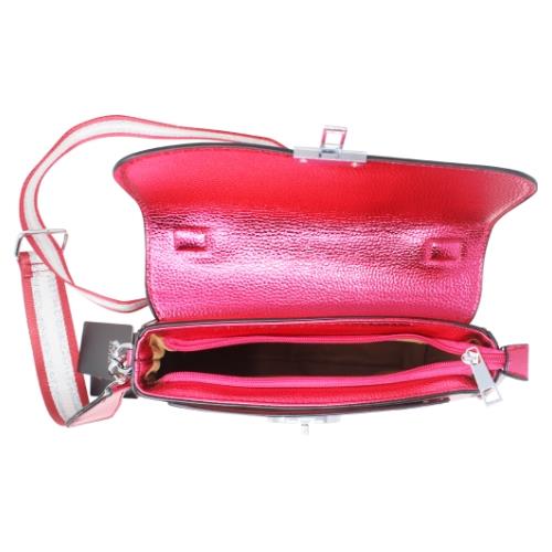 Chic Ladies Metallic Satchel Bag with Adjustable Crossbody Strap, Small Purse - Picture 24 of 32