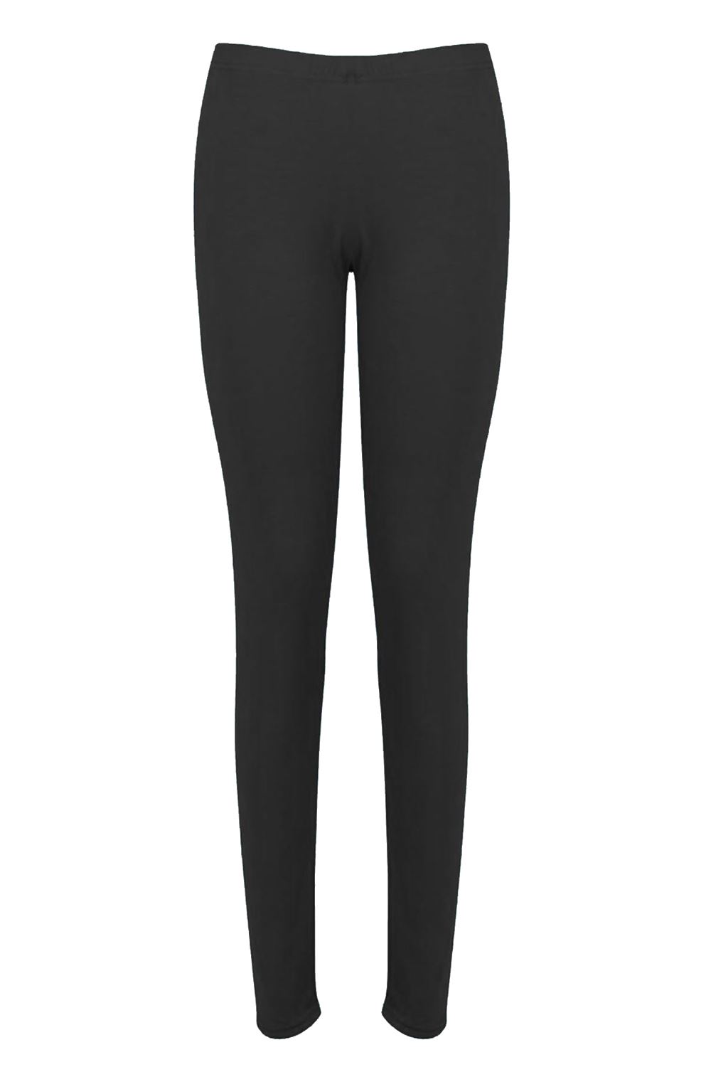 Basic Plain Elastic Waist Jersey Slim Fit Pants Womens Jeggings - Picture 21 of 29