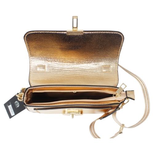 Chic Ladies Metallic Satchel Bag with Adjustable Crossbody Strap, Small Purse - Picture 16 of 32