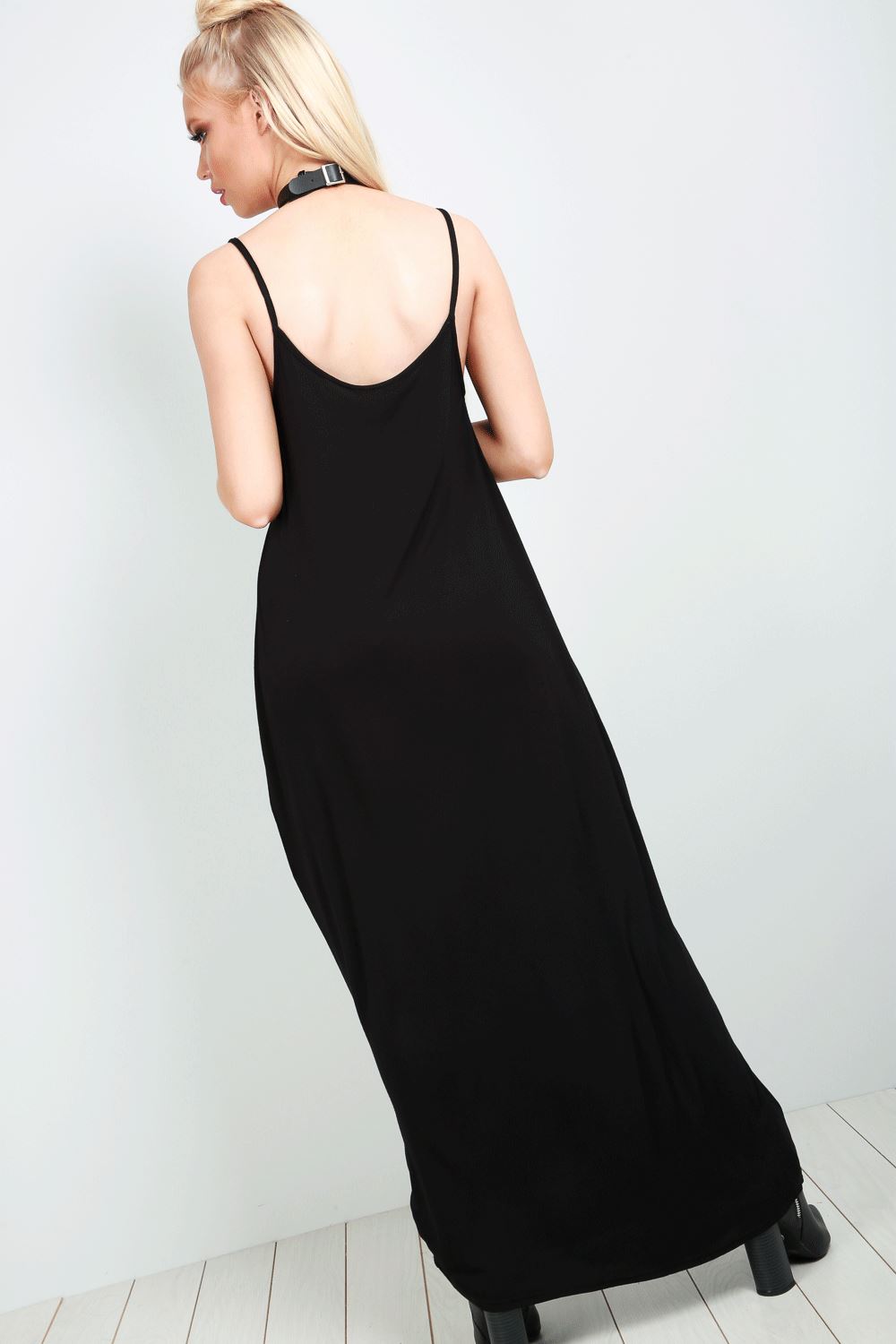Ladies Womens Cocoon Cami Strappy Italian Drape Lagenlook Baggy Loose Maxi Dress - Picture 4 of 74