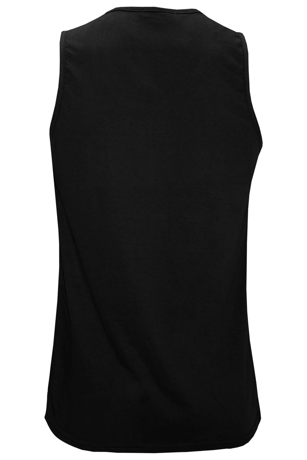 Mens Vest Plain Summer Cotton Tank Sleeveless Training Gym Sports Vests Jog Top - Picture 3 of 13