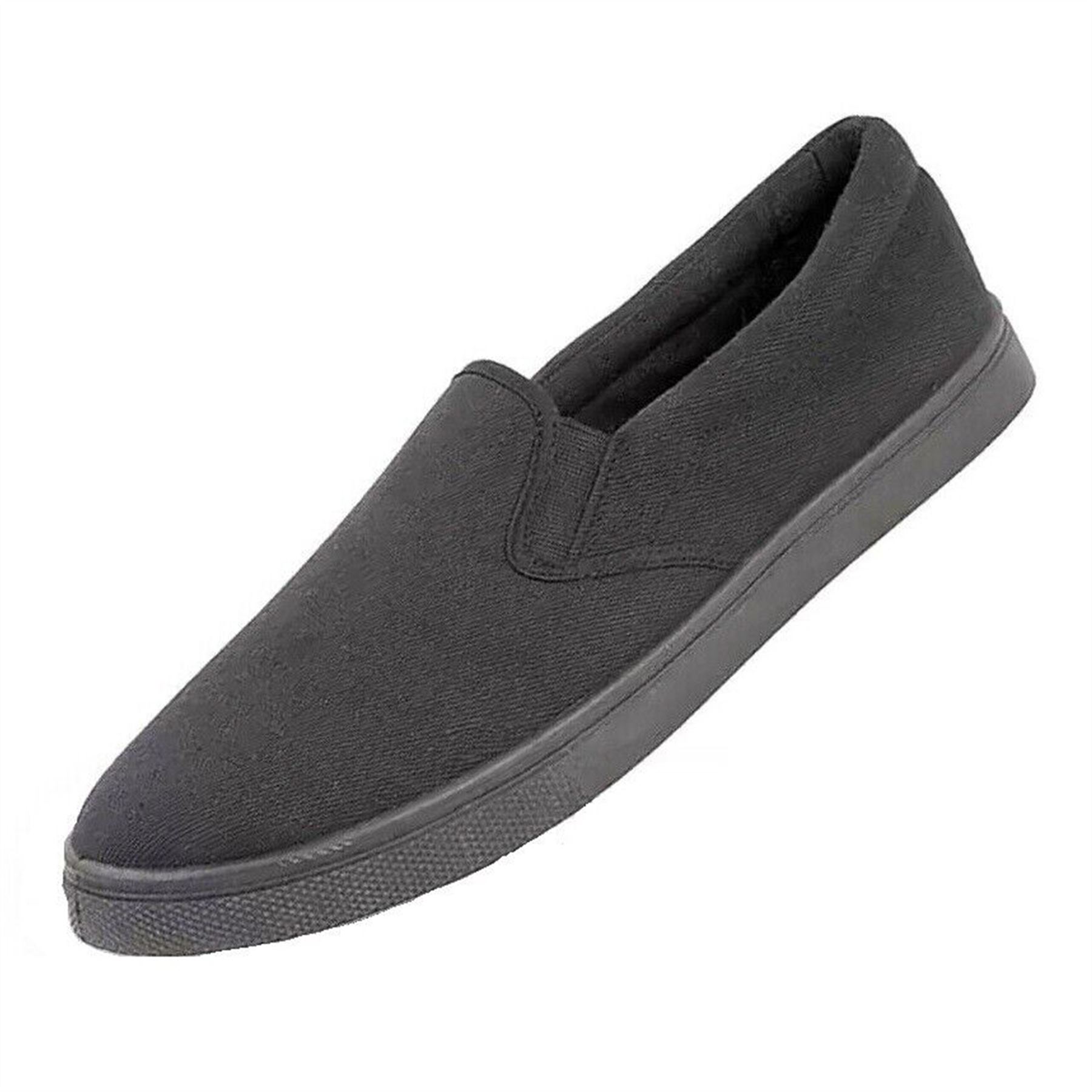 Mens Slip On Canvas Espadrilles Deck Plimsolls Trainers Pumps Casual