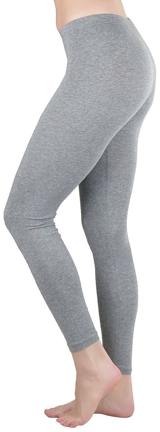 Womens Ladies Plain Basic Full Ankle Length Stretch Jeggings Leggings Trousers - Picture 174 of 196