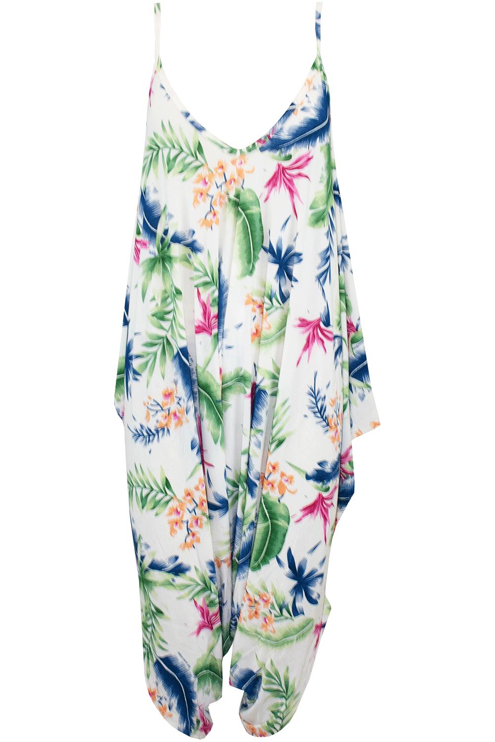 Women Ladies Stripes Lagenlook Italian Drape Baggy Harem Dress Playsuit Jumpsuit - Picture 35 of 41