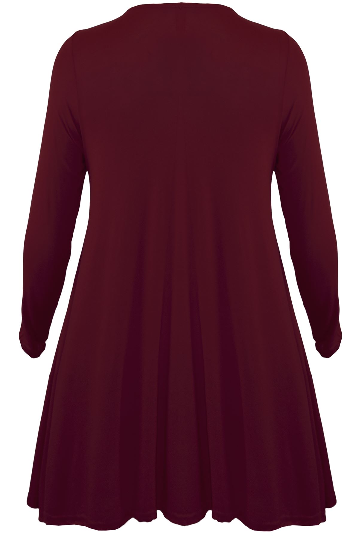 Mini Bodycon Ladies Lace Up Eyelet Flared Womens Plus Size V Neck Swing Dress - Picture 10 of 30