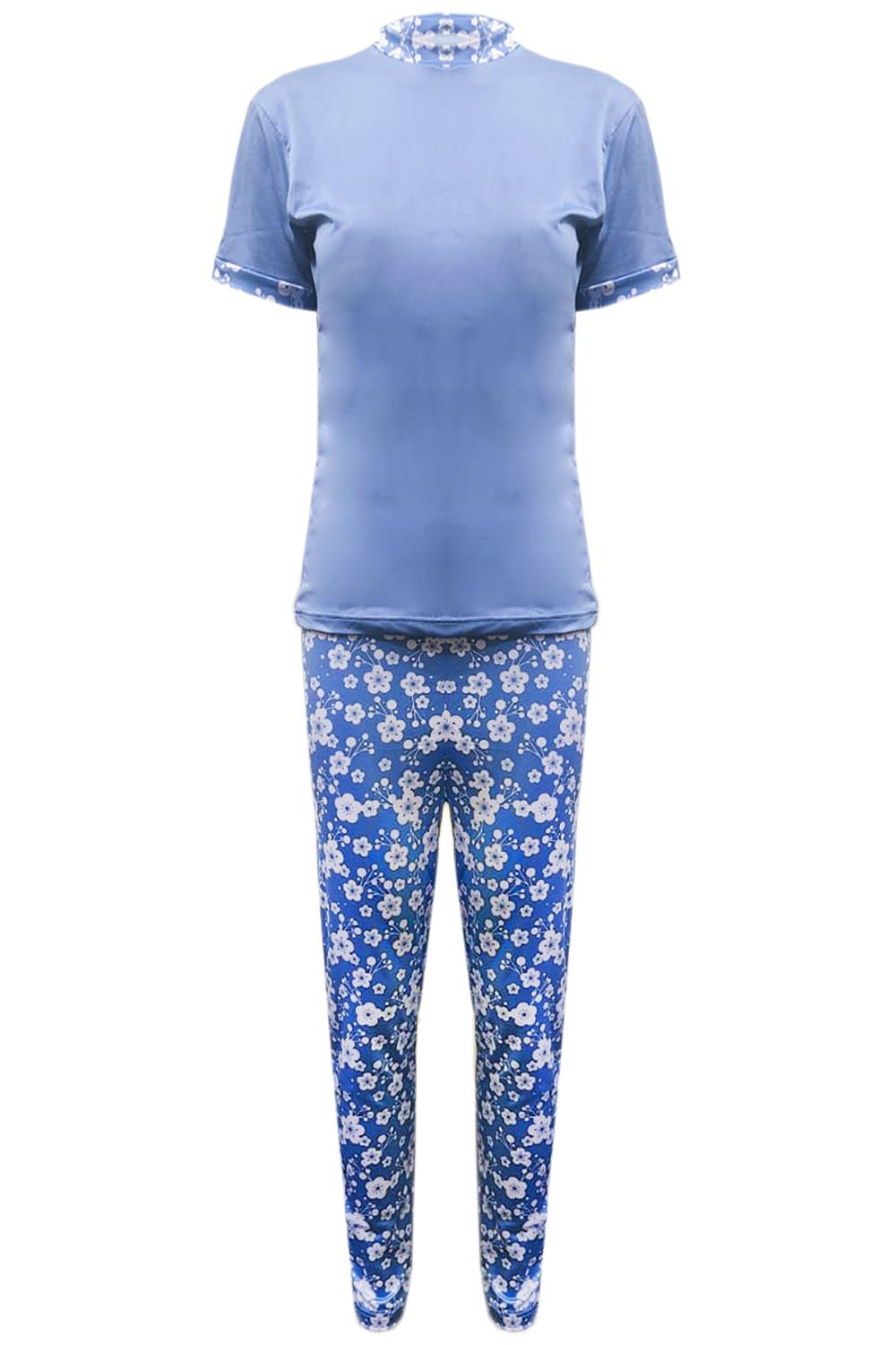 Womens Ladies 2 Piece Loungewear Nightwear Trouser Suit Jog suit Set UK 8-24 - Picture 2 of 2