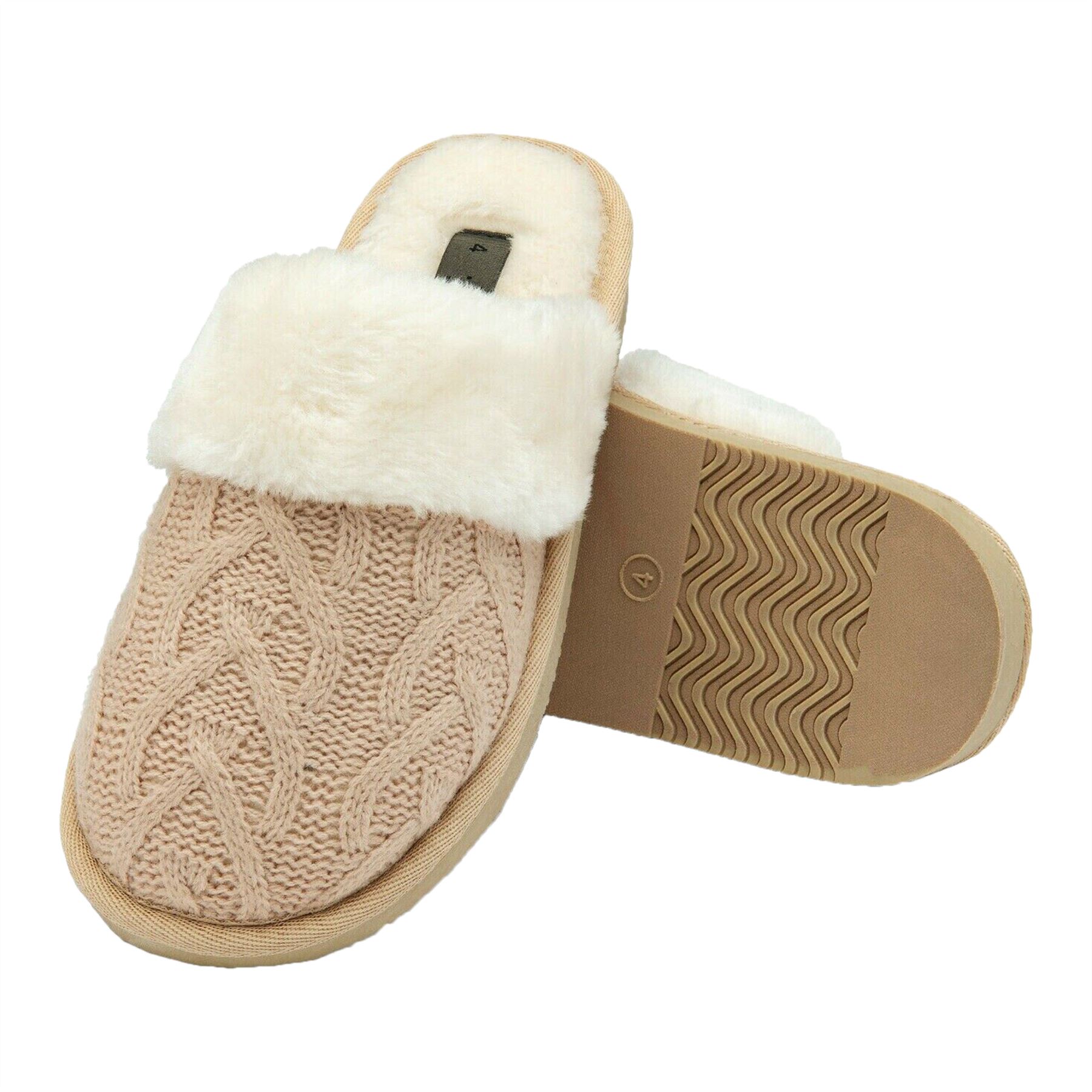 SAOLA Pantofole da donna mule mules ciabatte slip on pelle di pecora suola rigida