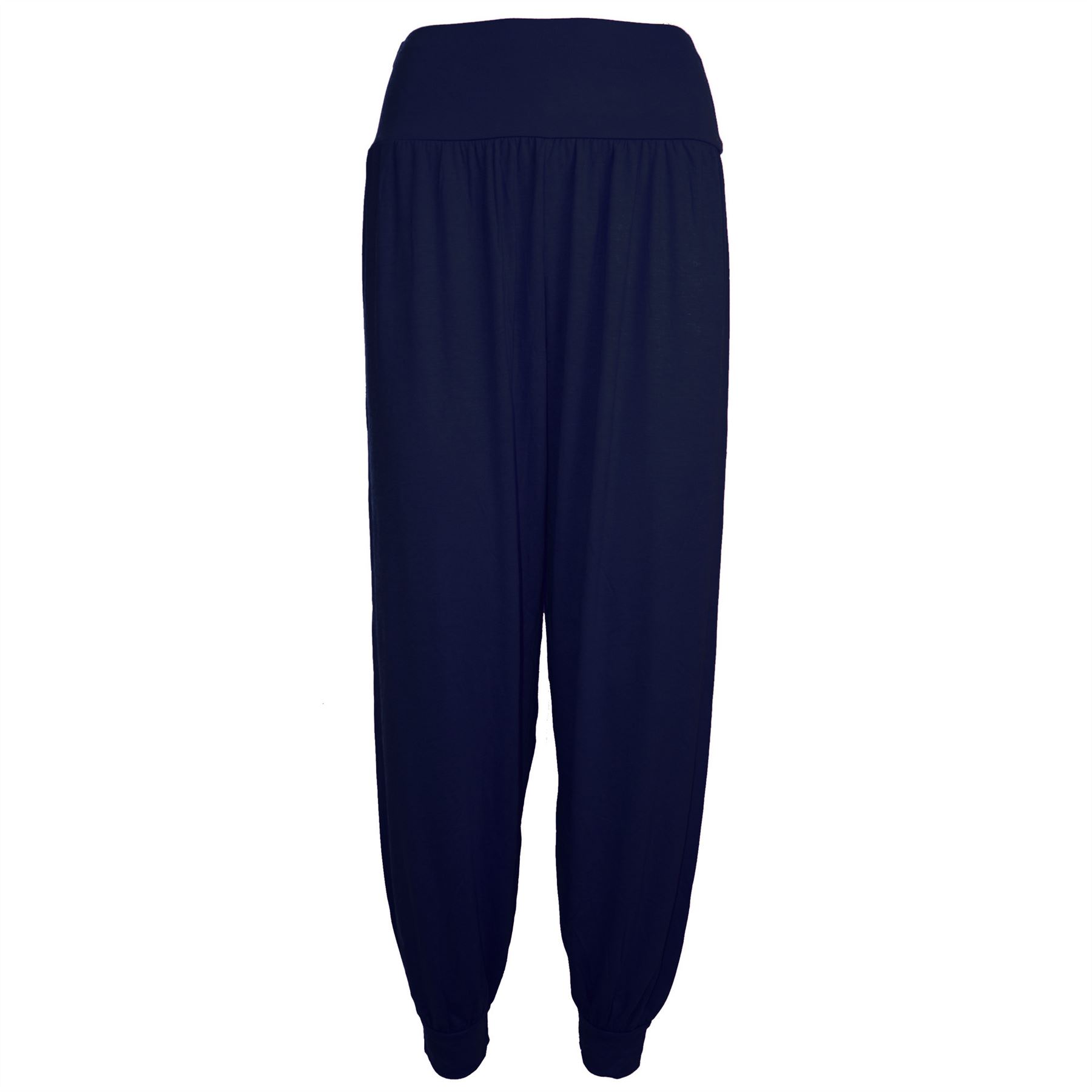 New Womens Harem Baggy Ladies Plain Ali Baba Full Length Leggings Trousers Pants - Picture 21 of 36