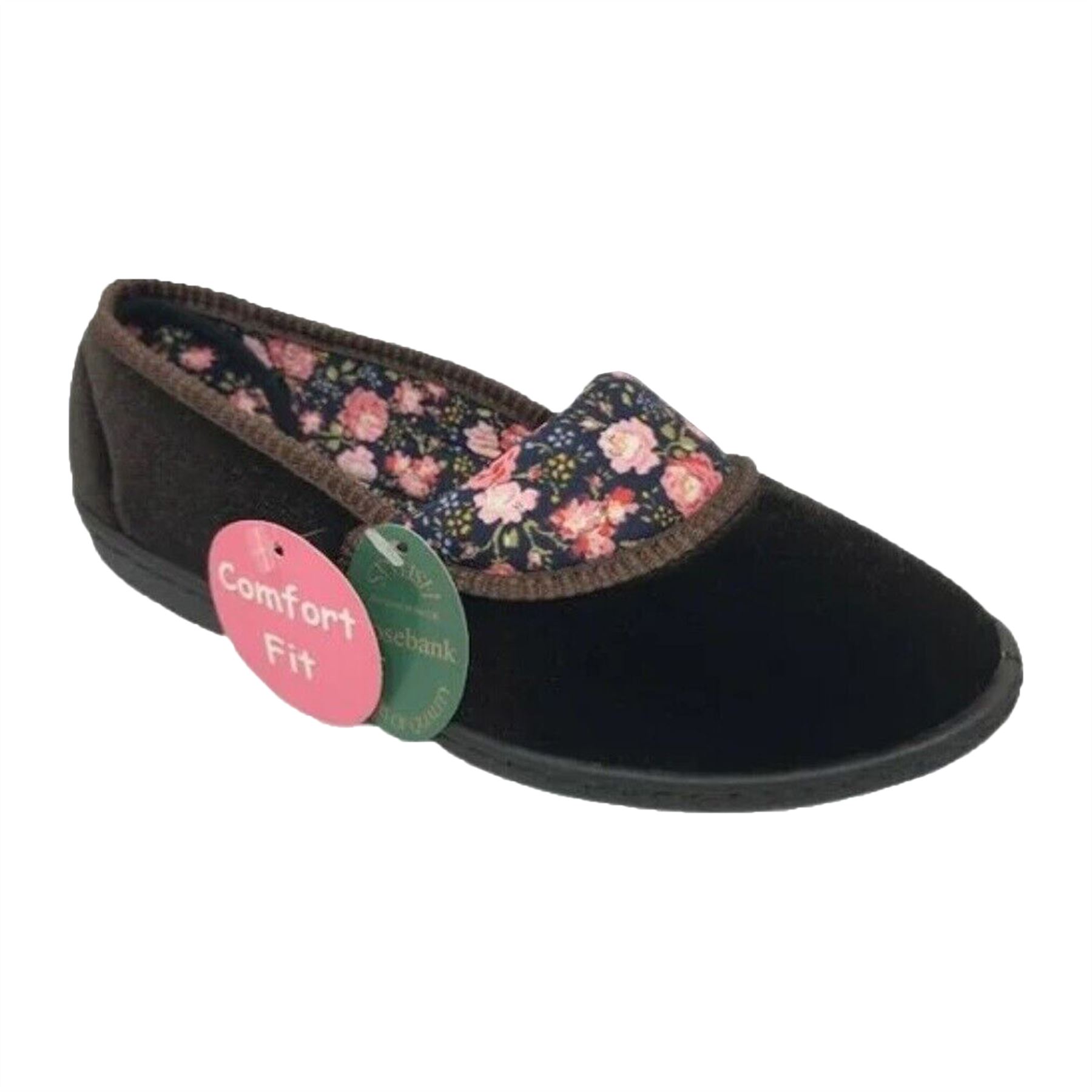 Womens Moccasin Ladies Hard Sole Indoor Outdoor Slippers Shoes Comfort New - Picture 3 of 13