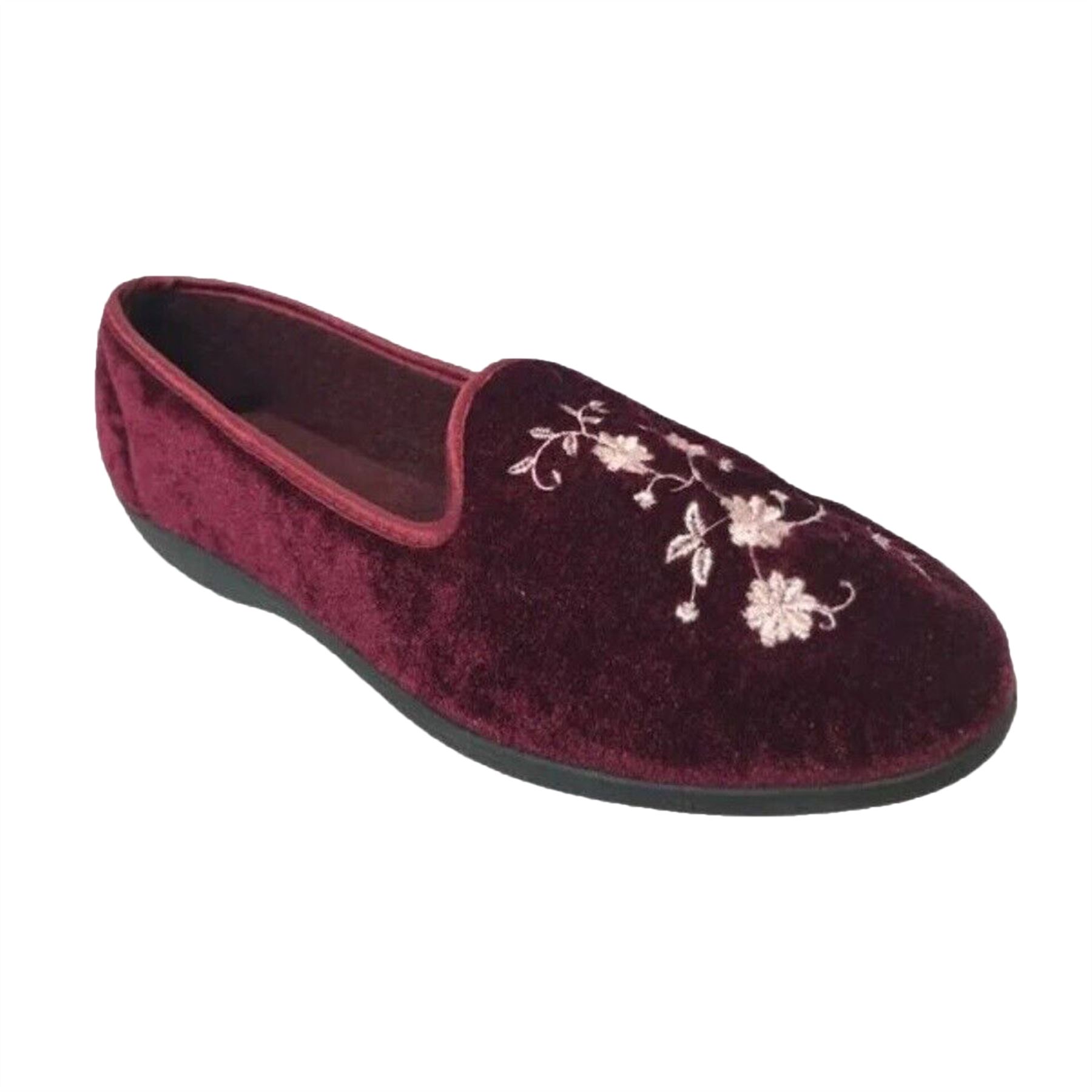 Womens Moccasin Ladies Hard Sole Indoor Outdoor Slippers Shoes Comfort New - Picture 5 of 13