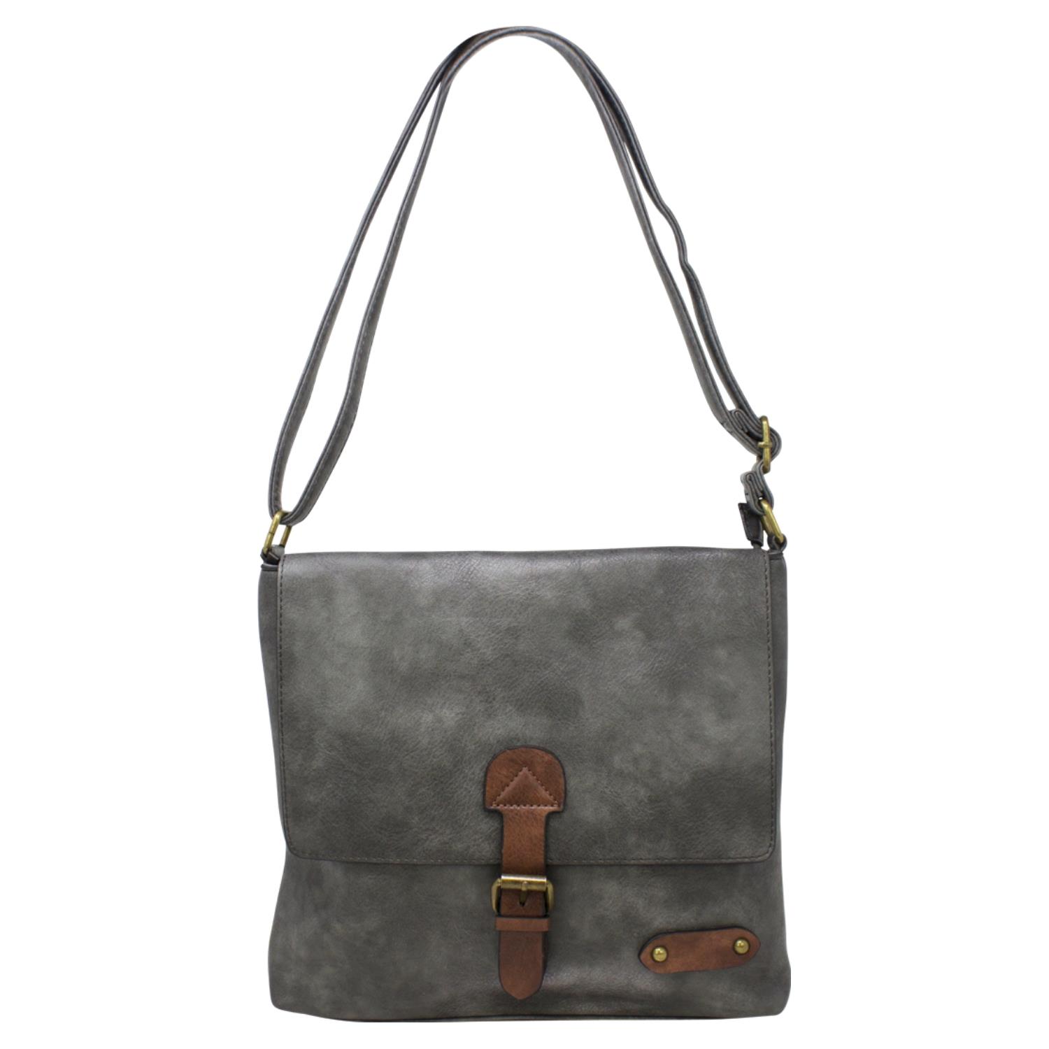 Unisex Adjustable Strap Crossbody Shoulder Bag Spacious Design Casual Handbag - Picture 21 of 56