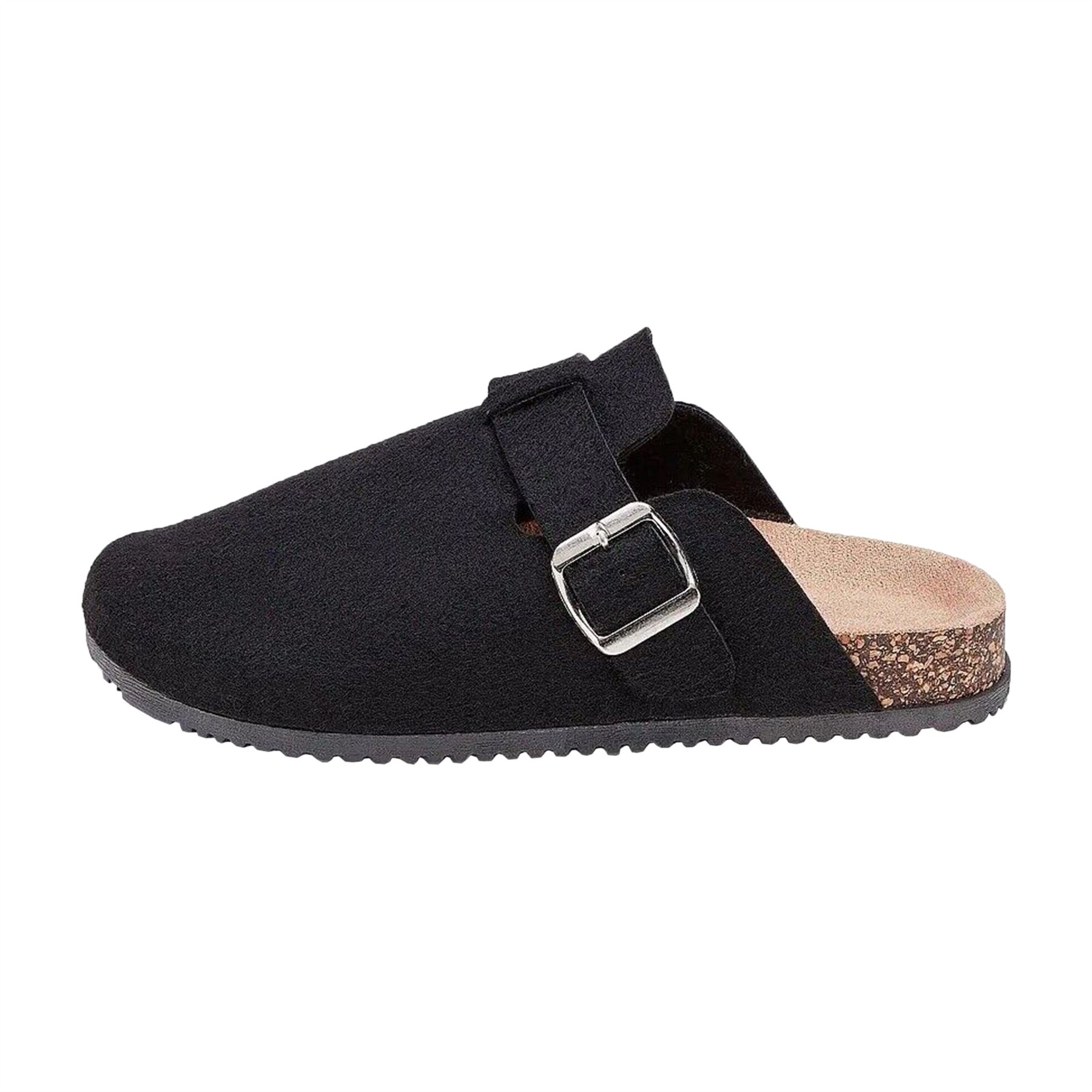 SAOLA Pantofole donna zoccolo mule feltro suola dura calda scarpe slider donna