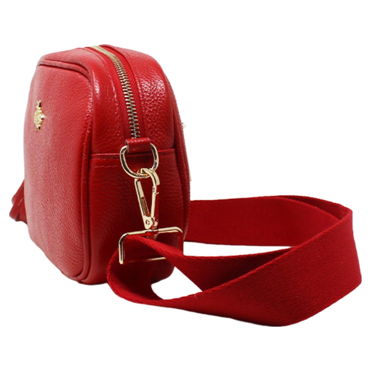 Real Leather Small Crossbody Bag Women Shoulder Handbag with Bee Decor - Picture 39 of 47