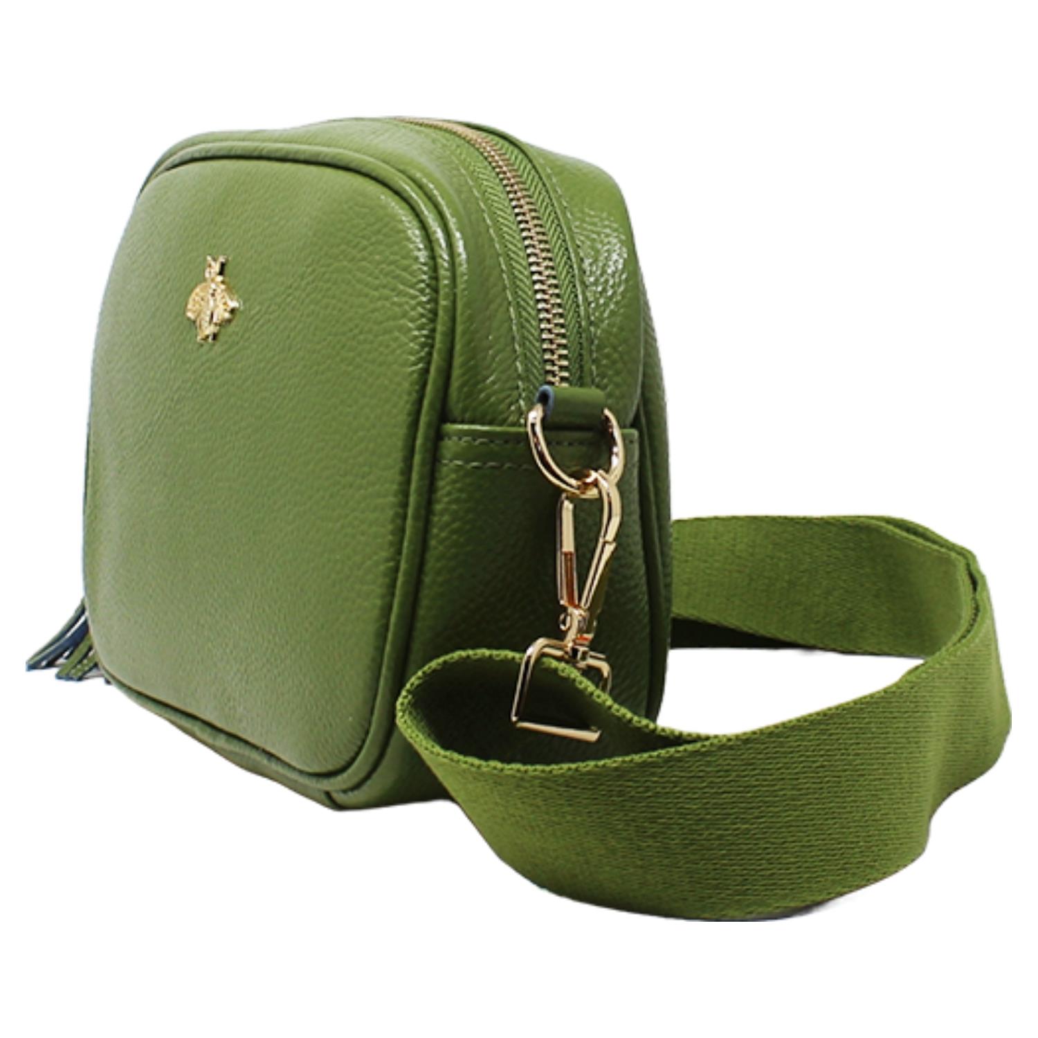 Real Leather Small Crossbody Bag Women Shoulder Handbag with Bee Decor - Picture 24 of 47