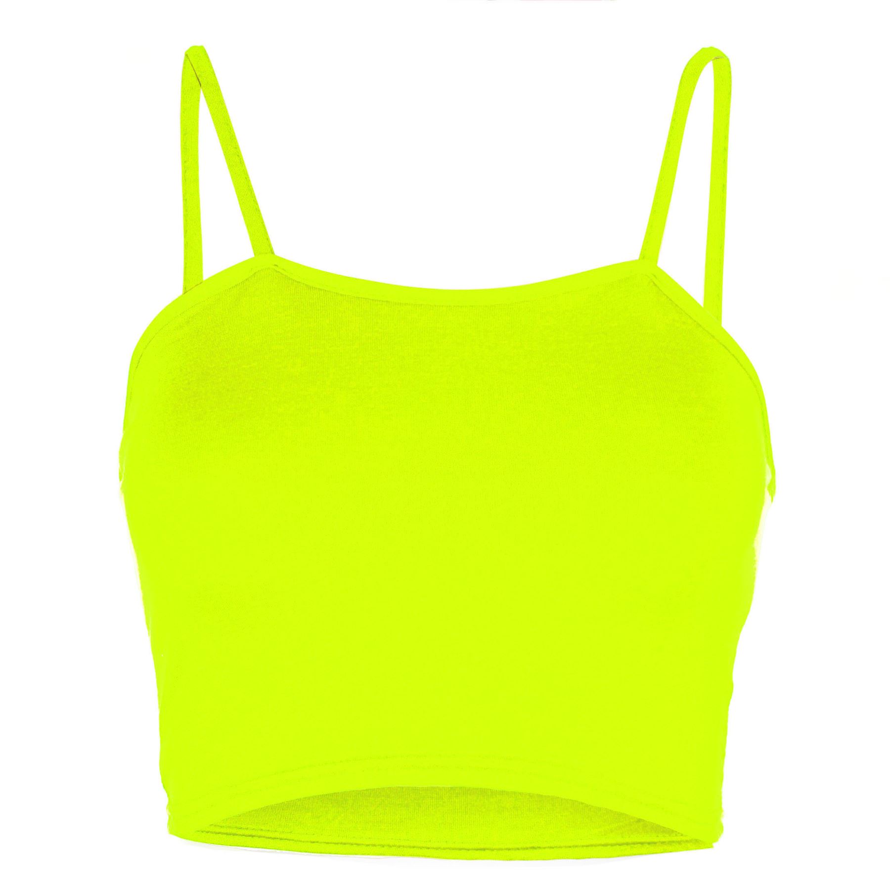 Ladies Womens Plain Bandeau Sleeveless Strappy Camisole Bralet Boobtube Crop Top - Picture 21 of 43