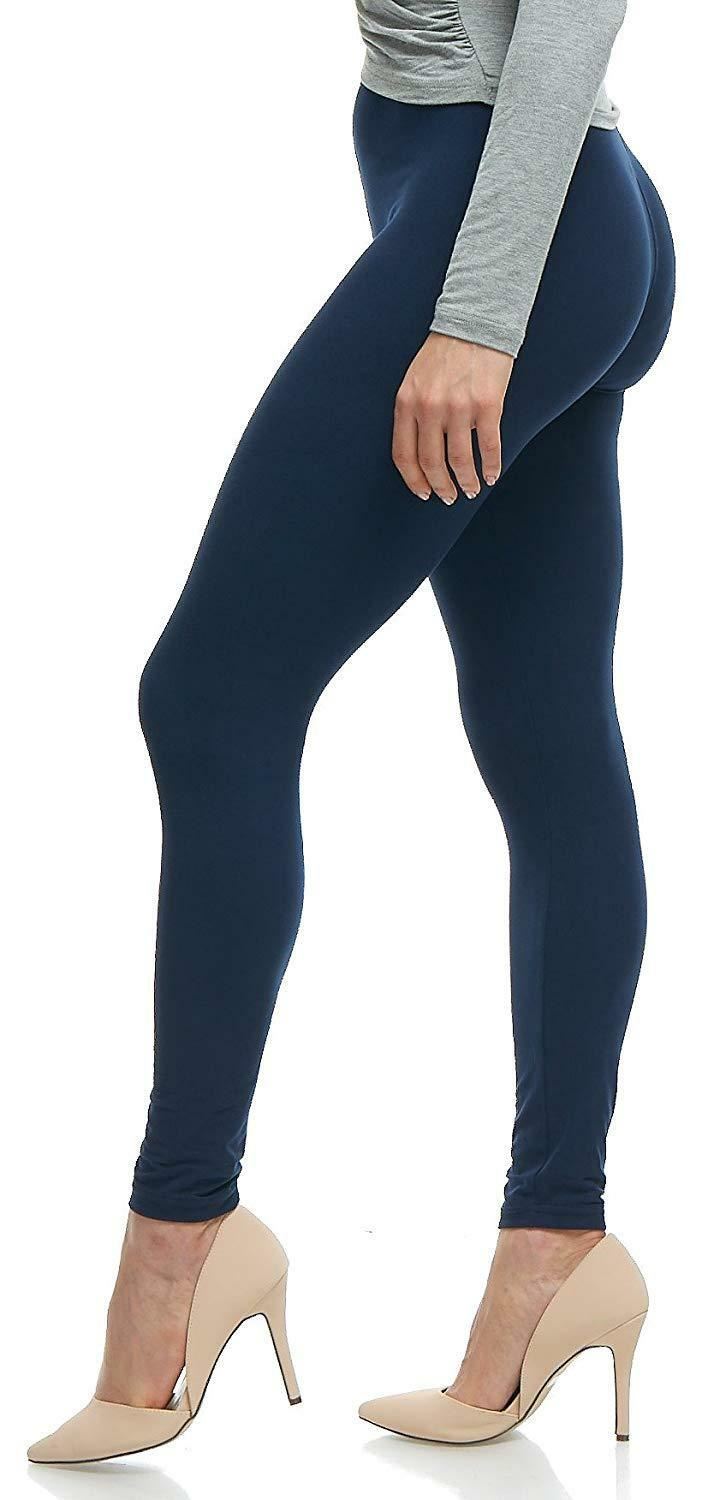 Womens Ladies Plain Basic Full Ankle Length Stretch Jeggings Leggings Trousers - Picture 124 of 196