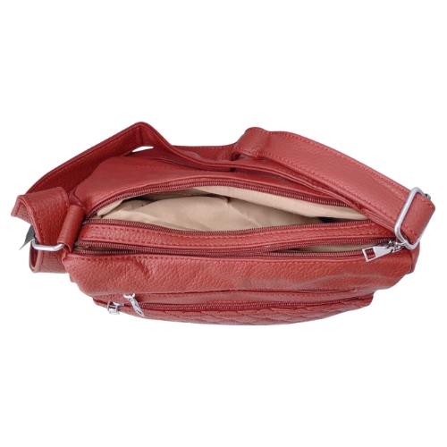 Womens Crossbody Handbag Ladies Quilted Shoulder Bag Multiple Zips Lightweight - Picture 19 of 28