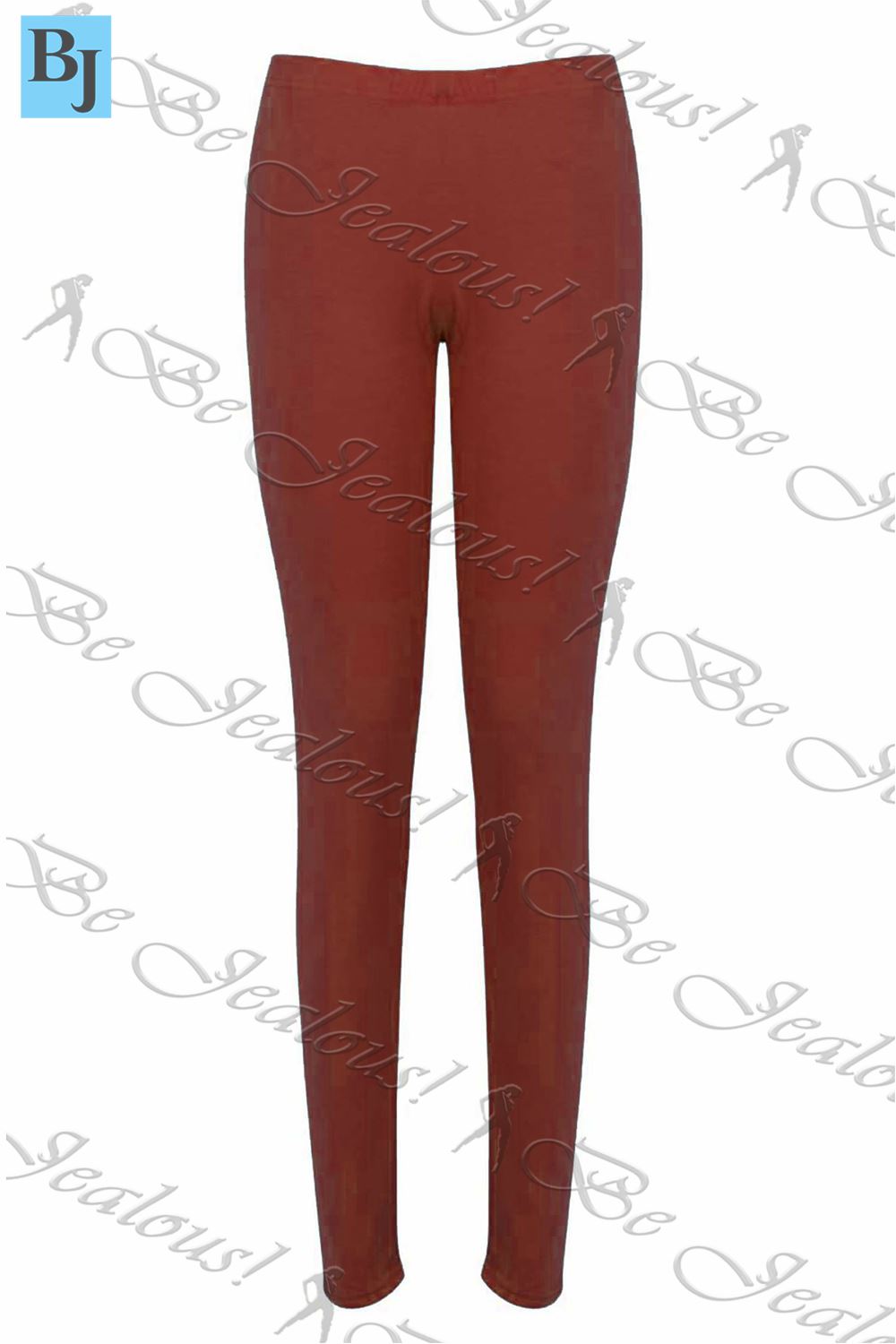 Womens Ladies Plain Basic Full Ankle Length Stretch Jeggings Leggings Trousers - Picture 33 of 196