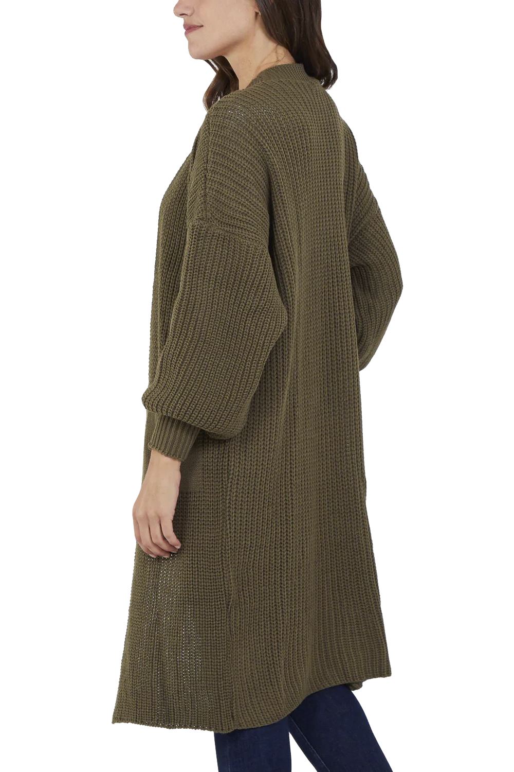 Ladies Cable Knitted Long Sleeve Warm Womens Open Front Chunky Oversize Cardigan - Picture 27 of 36