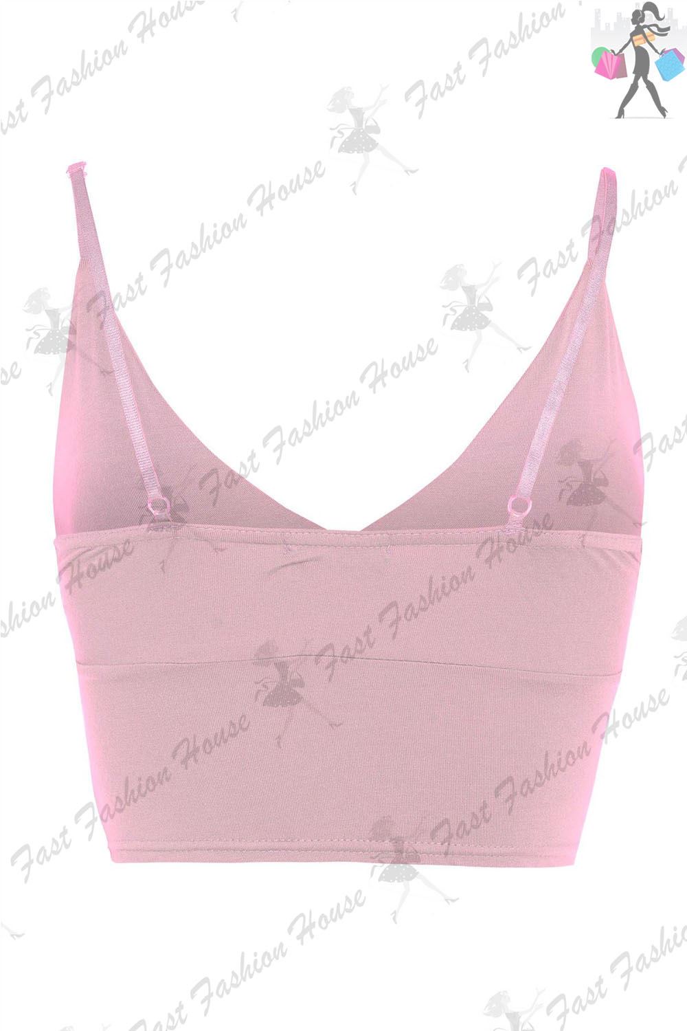 Womens Bra Strap Crop Top Wrap Cross Over Bralet Strappy Tops Plus Size