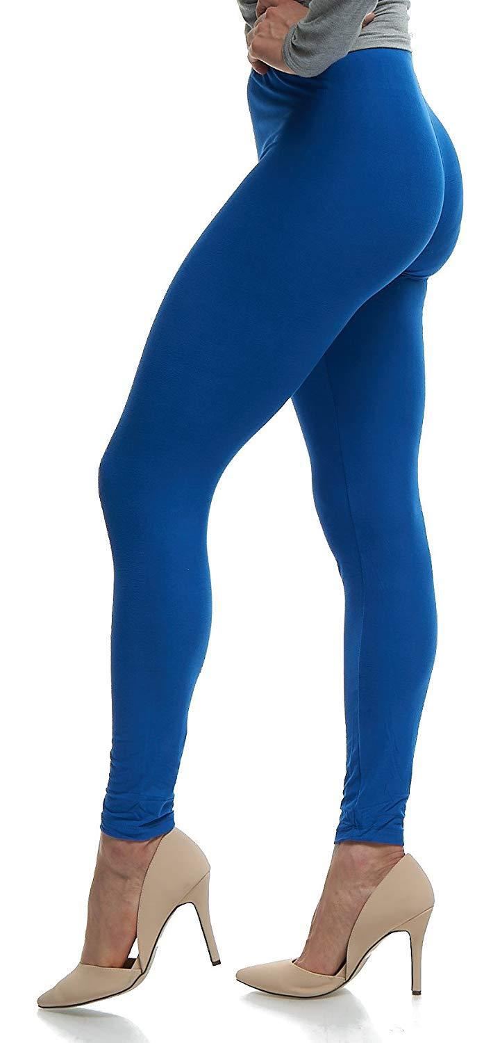 Womens Ladies Plain Basic Full Ankle Length Stretch Jeggings Leggings Trousers - Picture 36 of 196