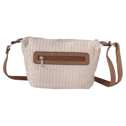 Ladies Boho Straw Crossbody Bag Lightweight Tote Woven Shoulder Purse Handbag - Picture 19 of 32