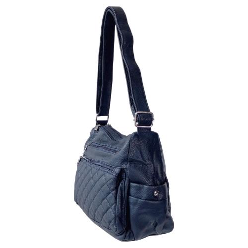 Womens Crossbody Handbag Ladies Quilted Shoulder Bag Multiple Zips Lightweight - Picture 25 of 28