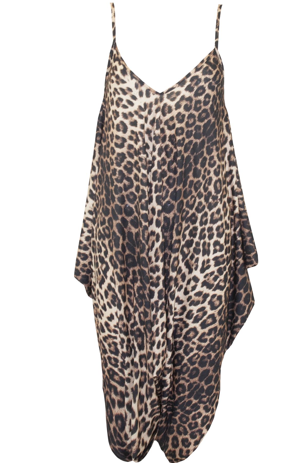 Women Ladies Stripes Lagenlook Italian Drape Baggy Harem Dress Playsuit Jumpsuit - Picture 5 of 41