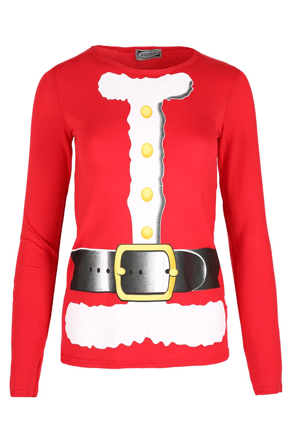 Womens Christmas T Shirt Ladies Xmas Tree Bell Present Gift Snowman Reindeer Top - Picture 7 of 84