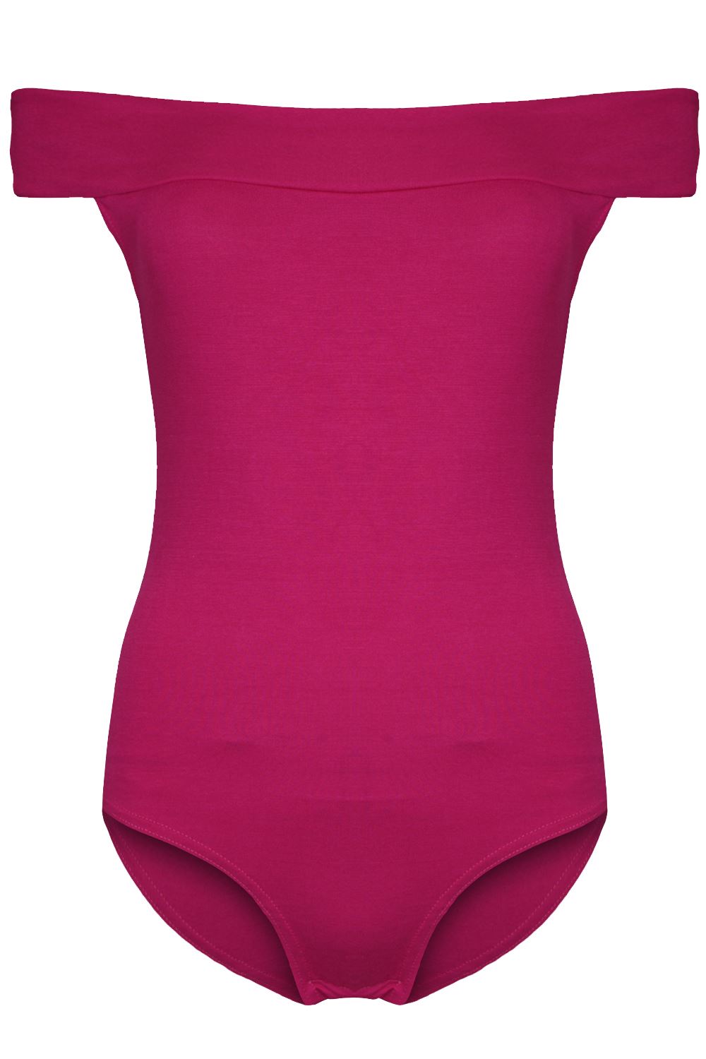 Womens Ladies Plain Jersey Long Sleeves Stretchy Leotard Bodysuit Top Plus Sizes - Picture 31 of 53
