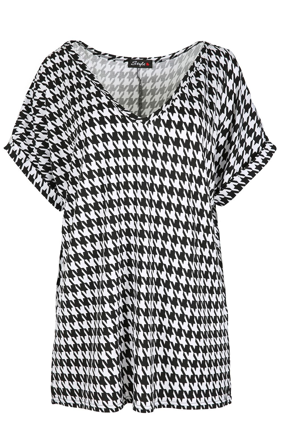 Womens Baggy T Shirt Ladies Lagenlook Top Burnout V Neck Turn Up Sleeve Oversize eBay