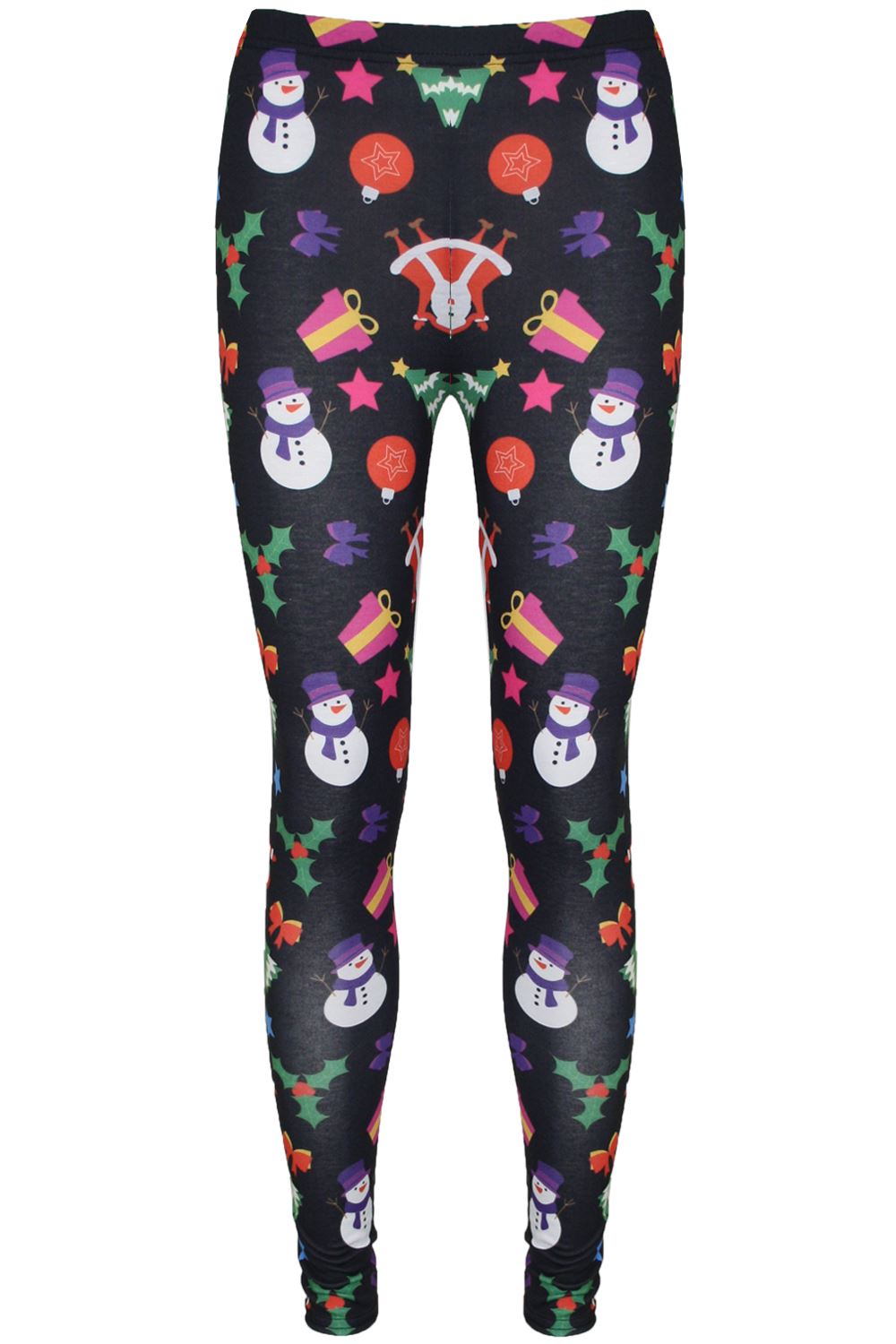 Ladies Christmas Leggings Womens Xmas Santa Gift Present Tartan Candy Jeggings eBay