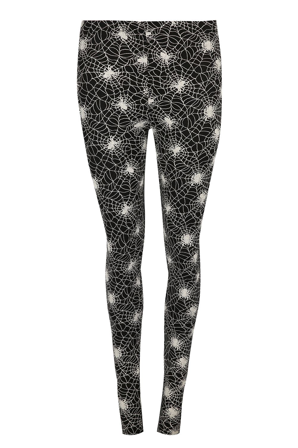 Ladies Halloween Pumpkin Spooky Scary Skull Bats Floral Skull elastic Leggings - Picture 5 of 38