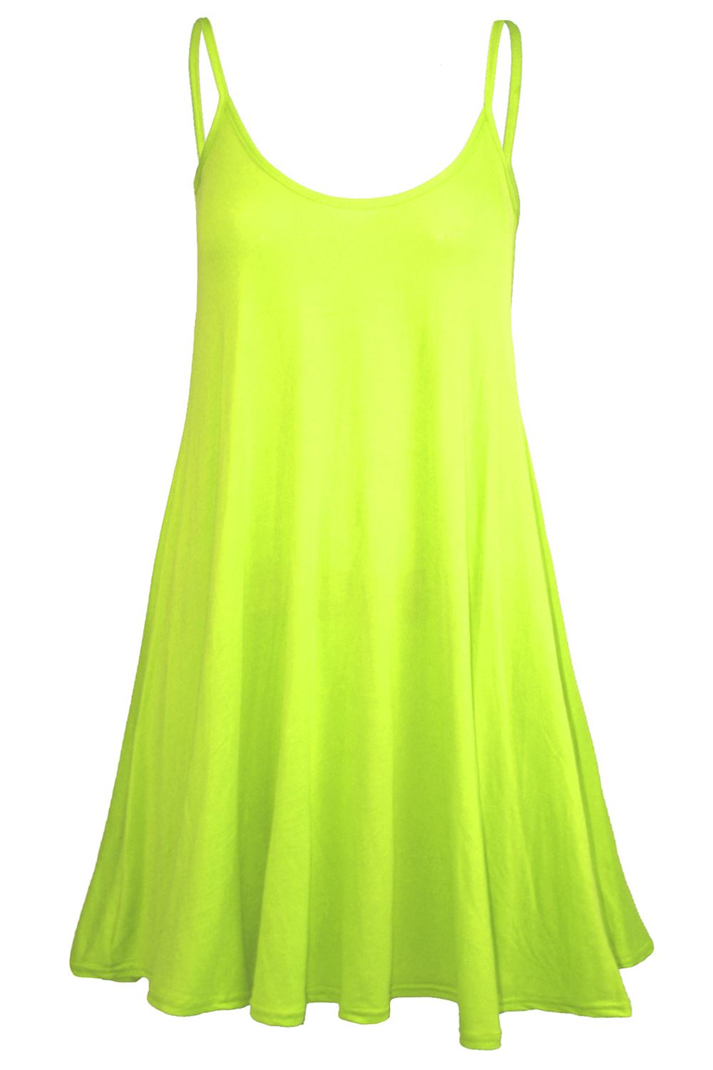Ladies Sleeveless Camisole Womens Floaty Flare Strappy Skater Swing Dress - Picture 39 of 55