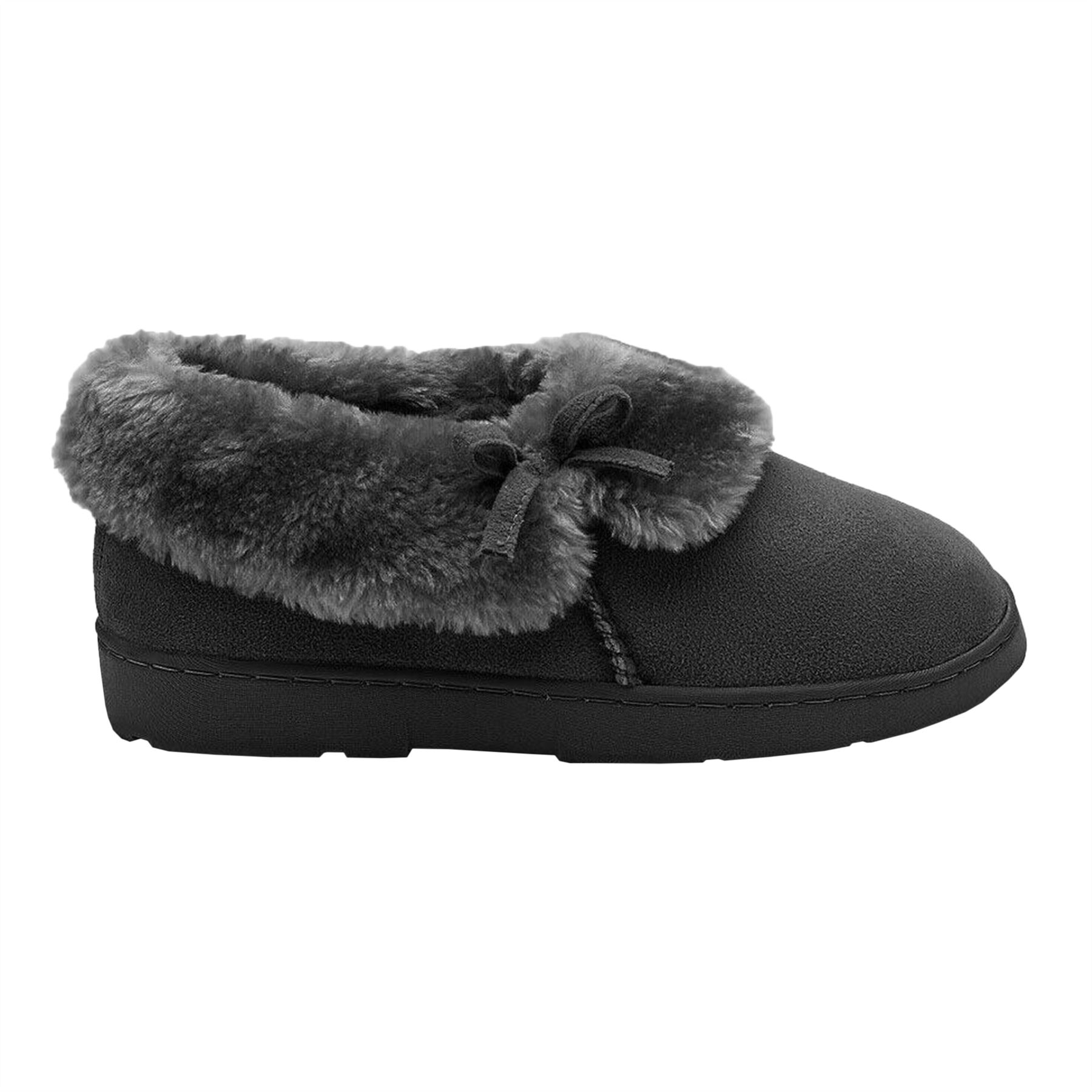SAOLA Scarpe pantofole donna pelliccia sintetica calde suola rigida foderate interno comode misura 3 8