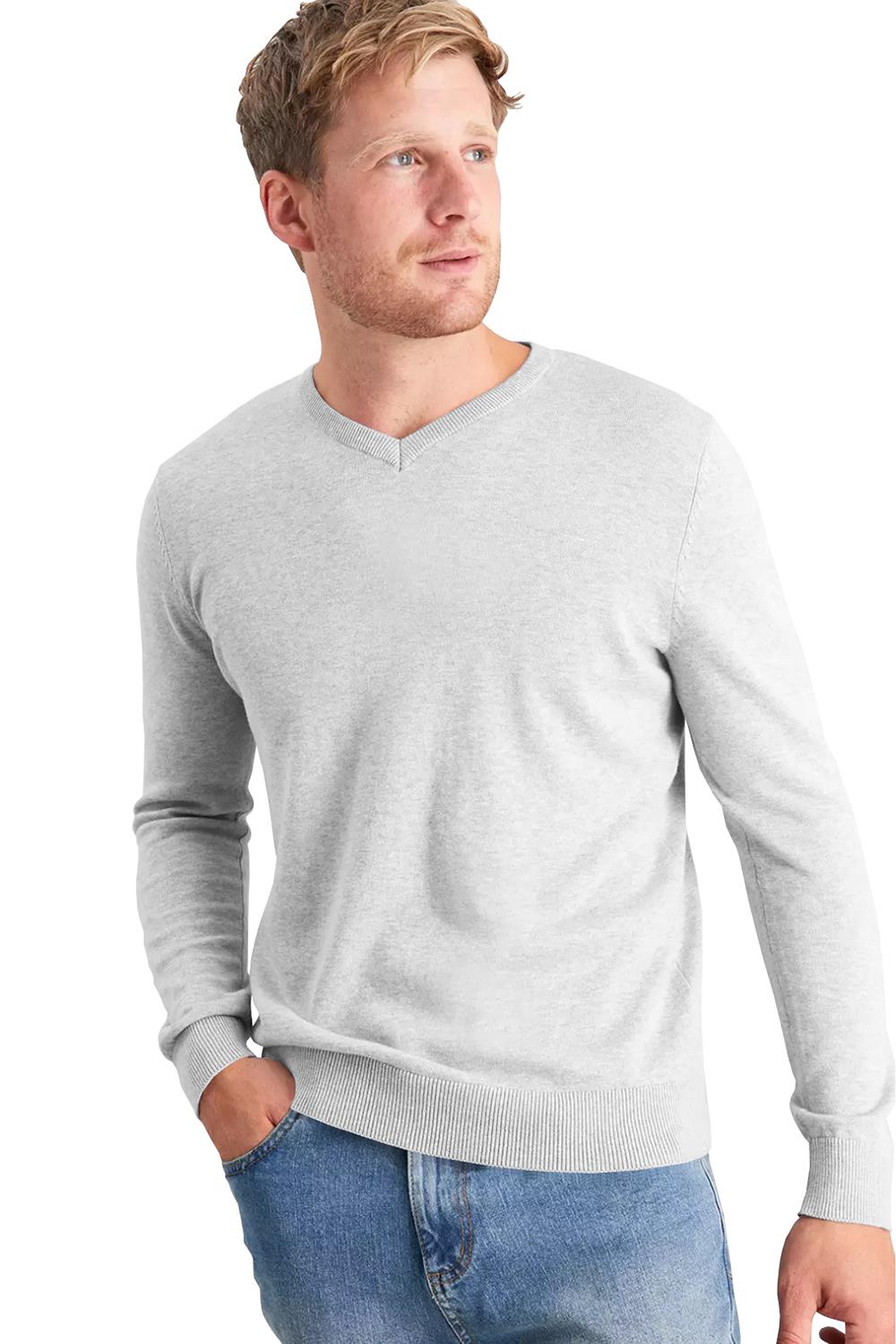 Mens Casual Warm Long Sleeve Plain Top Winter Pullover Jumper UK - Picture 8 of 9