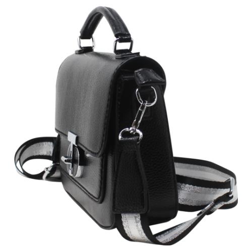 Chic Ladies Metallic Satchel Bag with Adjustable Crossbody Strap, Small Purse - Picture 3 of 32