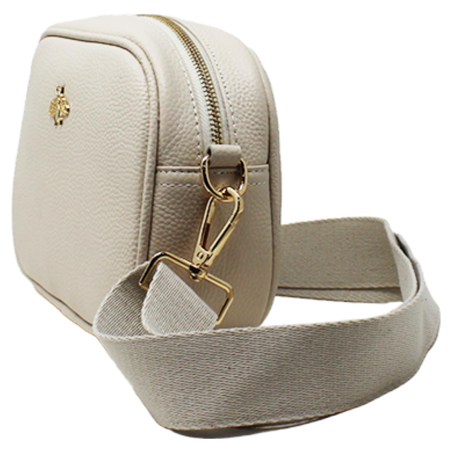 Real Leather Small Crossbody Bag Women Shoulder Handbag with Bee Decor - Picture 5 of 47