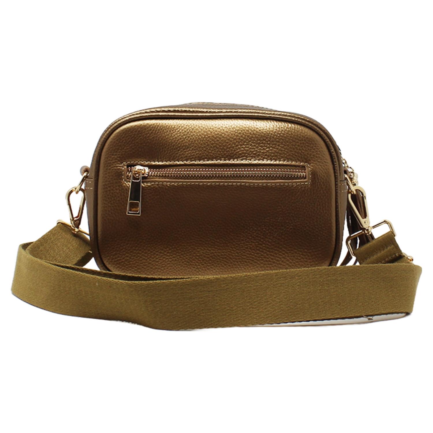 Real Leather Small Crossbody Bag Women Shoulder Handbag with Bee Decor - Picture 21 of 47