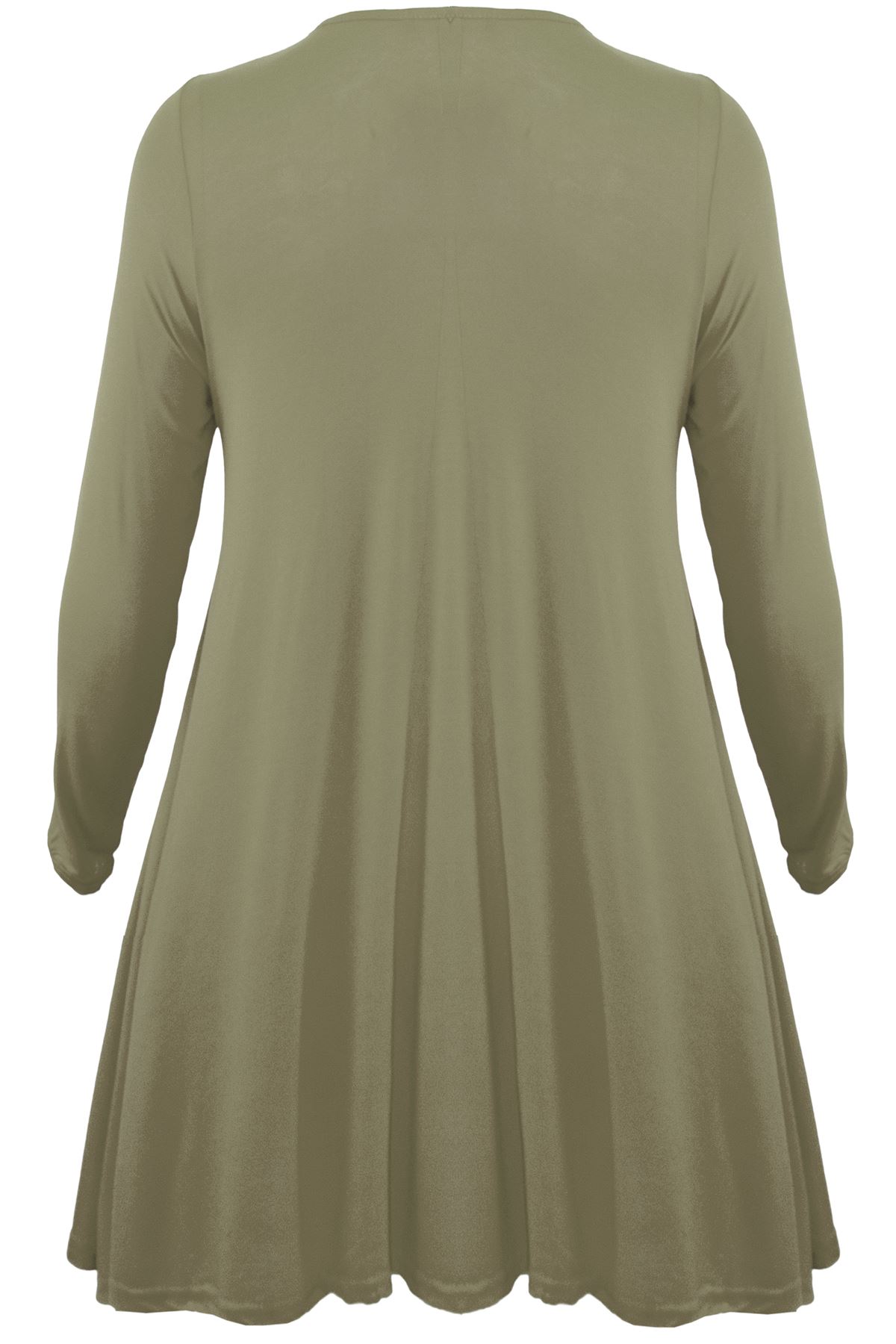 Mini Bodycon Ladies Lace Up Eyelet Flared Womens Plus Size V Neck Swing Dress - Picture 22 of 30