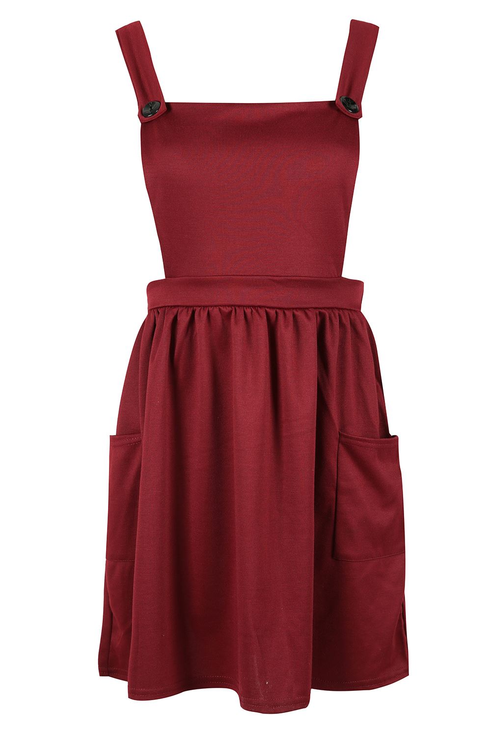 flared dungaree dress