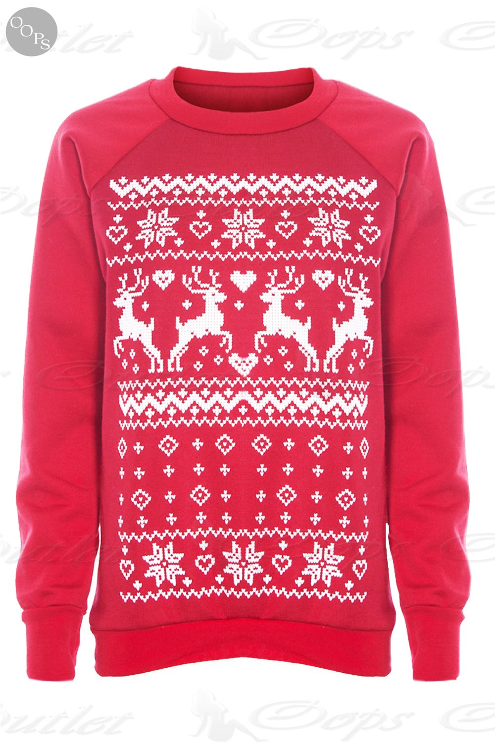 Womens Ladies Christmas Xmas Novelty Reindeer Knitted ...