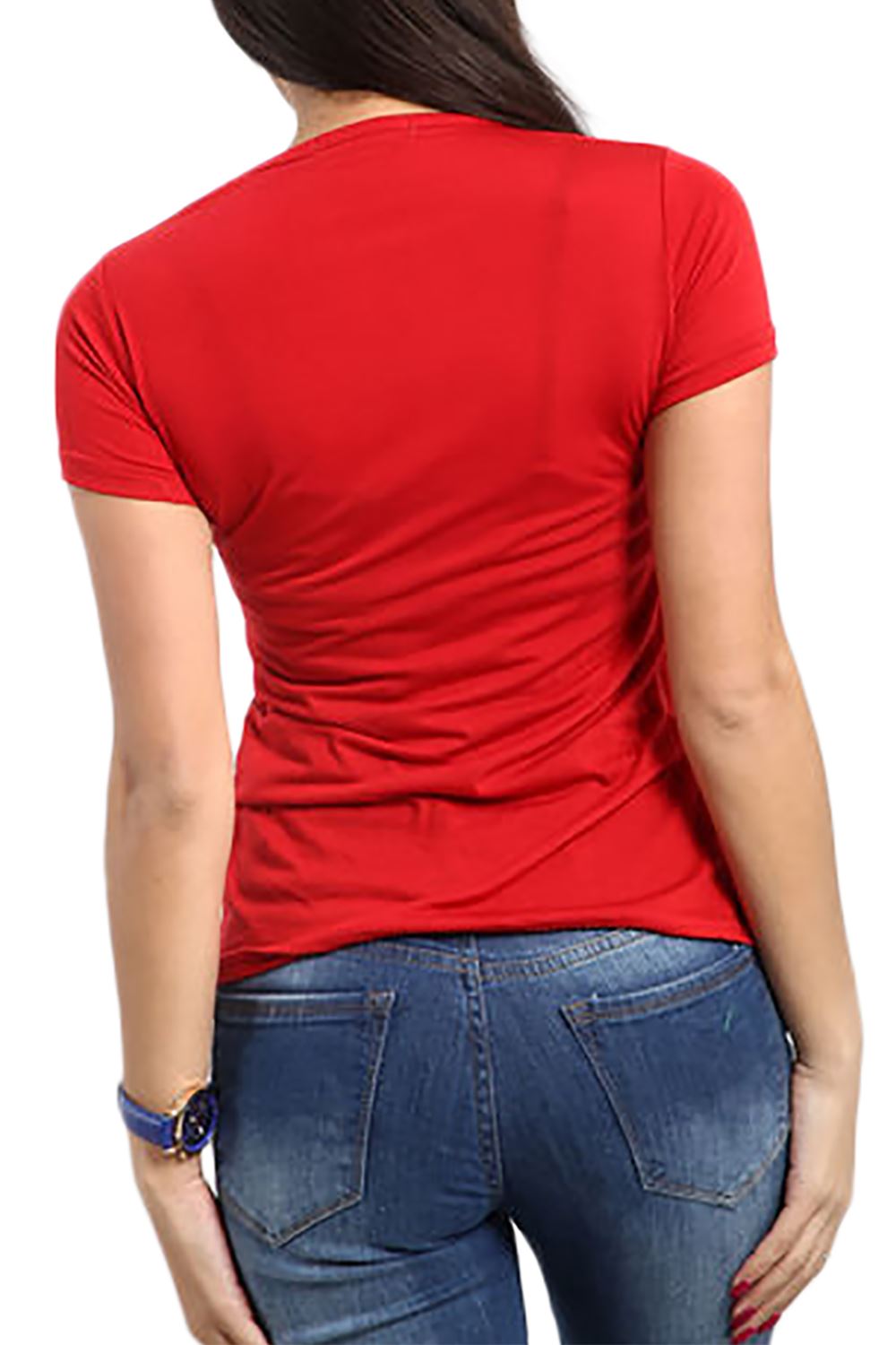 Womens Ladies Santa Costume Belt Print Long Sleeve Gift Christmas Xmas T Shirt - Picture 8 of 72