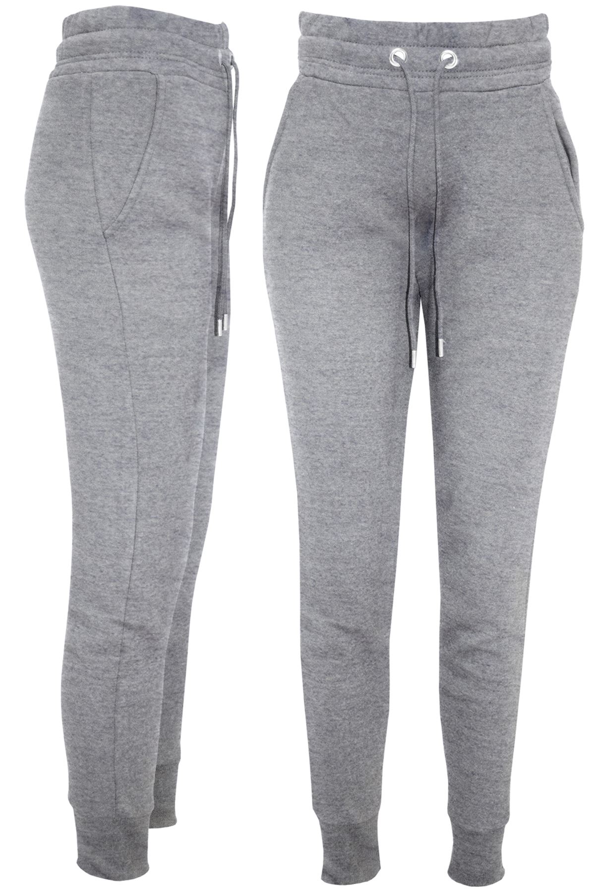 Damen Frauen Fleece Hose Slim Hose Gerippt Elastisch Hohe Taille Unterteil Hose - Bild 32 von 63